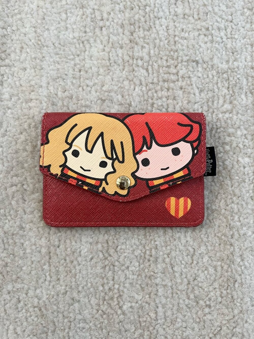 Loungefly Harry Potter Ron Hermione Faux Leather Cardholder Wallet Coin Purse